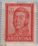 Stamps Argentina -  General San Martin