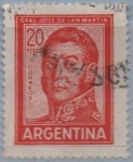 Stamps Argentina -  General San Martin