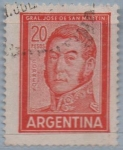 Stamps Argentina -  General San Martin