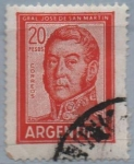 Stamps Argentina -  General San Martin