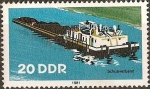 Stamps : Europe : Germany :  Barcos fluviales de DDR