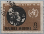 Stamps Argentina -  Organización d' l' Salu