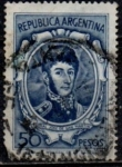 Stamps Argentina -  General San Martin