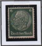 Stamps Germany -  Pres. Von Hindenburg