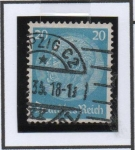 Stamps Germany -  Pres. Von Hindenburg