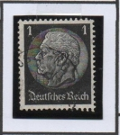 Stamps Germany -  Pres. Von Hindenburg