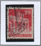 Stamps Germany -  Puerta d' Brandenburgo