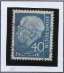 Stamps Germany -  pres. Theodor Heuss