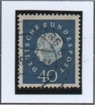 Stamps Germany -  pres. Theodor Heuss