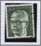 Stamps Germany -  Pres, Gustav Heinemann