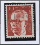 Stamps Germany -  Pres, Gustav Heinemann