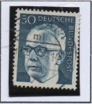 Stamps Germany -  Pres, Gustav Heinemann