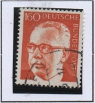 Stamps Germany -  Pres, Gustav Heinemann