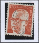 Stamps Germany -  Pres, Gustav Heinemann