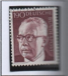 Stamps Germany -  Pres, Gustav Heinemann