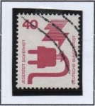 Stamps Germany -  Riesgos: Electricos