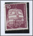 Stamps Germany -  Tren electrico