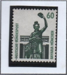 Stamps Germany -  Estatua d' bronce