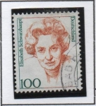 Stamps Germany -  Elisabeth Schwarzhaupt