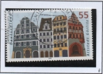 Stamps Germany -  Edificios en l' Ciudad Vieja, Gorlitz