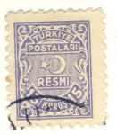 Stamps Asia - Turkey -  estrella y media luna