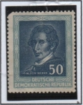 Stamps Germany -  C.M. Von Weber