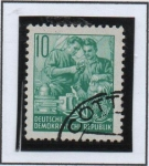 Stamps Germany -  Maquinistas