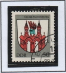 Stamps Germany -  Escudo d' Armas d' Ciudades: Neubrandenburg