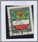 Stamps Germany -  Escudo d' Armas d' Ciudades: Rostoch