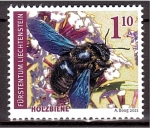 Sellos del Mundo : Europe : Liechtenstein : serie- Abejas silvestres