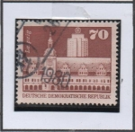 Stamps Germany -  Oficina Bulding Leipzin