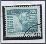 Stamps Germany -  Monumento a Karl-Marx