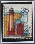 Stamps Germany -  Faros: Arkona 1827