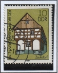 Stamps Germany -  Casas d' Madera: Zaulsdorf Siglo 19