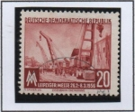 Stamps Germany -  Gruas d' Ferrocarril