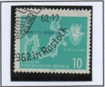 Stamps Germany -  Mapa d' Mar Báltico