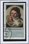 Stamps Germany -  Pinturas: Muchacho cob flauta