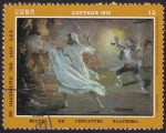 Stamps : America : Cuba :  425 Aniv. Nacimiento Cervantes