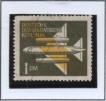 Stamps Germany -  Avion estilizado