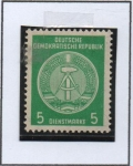 Stamps Germany -  Escudo d' DDR