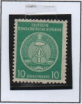 Stamps Germany -  Escudo d' DDR