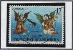 Stamps Andorra -  Navidad: Tabla d' l' Capilla San Bartolome