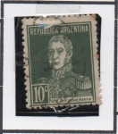 Stamps Argentina -  General San Martin