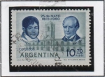 Sellos de America - Argentina -  Juan Larrea y Domingo <matheu