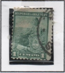 Stamps Argentina -  Alegoria