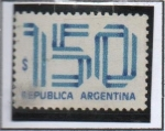 Sellos de America - Argentina -  Cifras