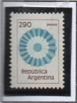 Stamps Argentina -  Bandera d' circulo