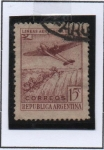 Stamps Argentina -  Avion y Iguazul