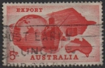 Stamps Australia -  Glovo, Barco y mapa d' Australia