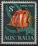 Sellos de Oceania - Australia -  Peces Coralinos